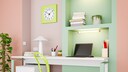 Home Office in Fresh Colors and Dynamic Patterns