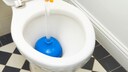 If you don't have a plunger handy, plastic wrap can also help with a clogged toilet.