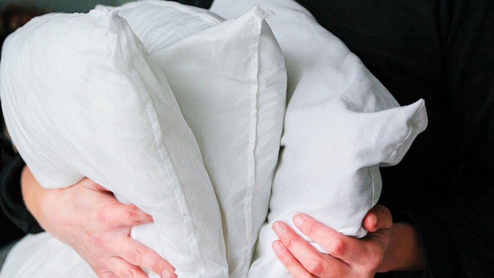 Washing down pillows