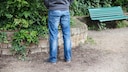 Peeing in the community garden