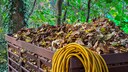 Leaf composters are available in various sizes. Production is not difficult at all.