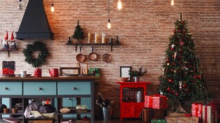 All you need is a few fir branches and fairy lights to decorate your home for Christmas