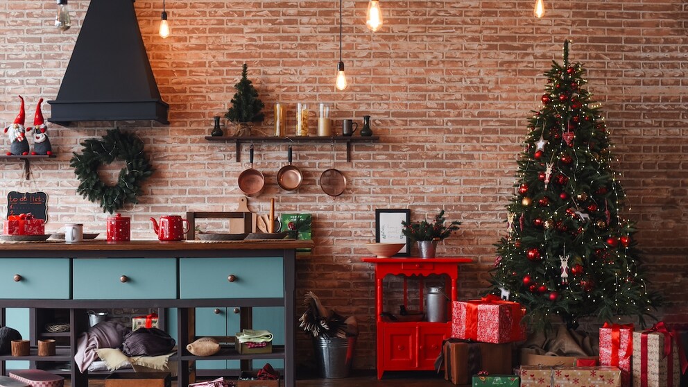All you need is a few fir branches and fairy lights to decorate your home for Christmas