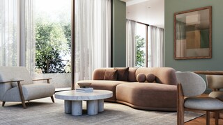 Mocha mousse as a sofa cover