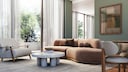 Mocha mousse as a sofa cover