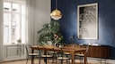 Large-format picture near the dining table
