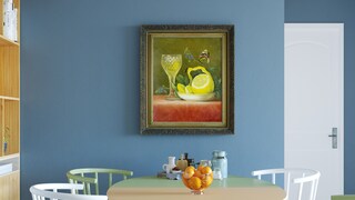 Decorative Fruit Image with Lemons