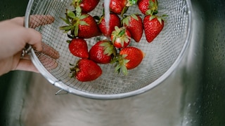 Before consuming, strawberries should be washed thoroughly.