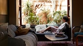 Boho-style living room