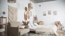 In the boho style, various cultures intersect.