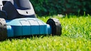 Mowing the Lawn in Summer