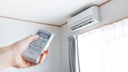 Air conditioner on the wall with remote control