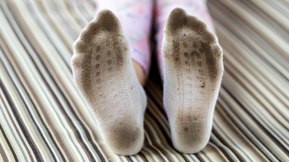 Many parents have been frustrated by socks like these. There's a trick to cleaning them thoroughly.
