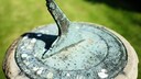 Sundial with Verdigris