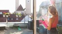 Those who clean windows in the sunshine will be occupied longer than in other weather conditions.