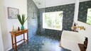 Ceiling-high glass shower walls can cause trouble in everyday life.