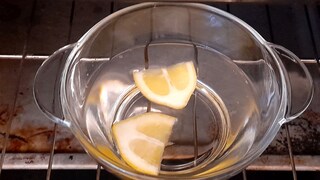 Oven Cleaning with Lemon