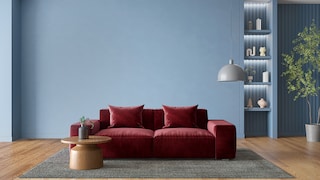 Light Blue and Burgundy Combination