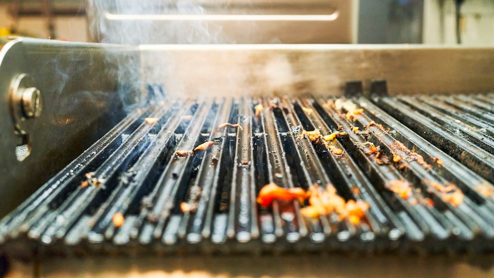 After grilling comes the unpleasant part—the cleaning.