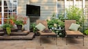 Can you leave the TV outside in the garden?