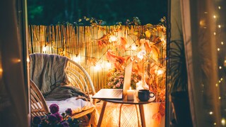 Even with just a few elements, a balcony can be made cozy and inviting.