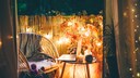 Even with just a few elements, a balcony can be made cozy and inviting.