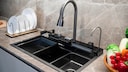 Cleaning a Black Sink