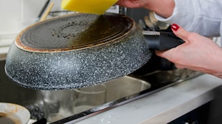 Residue on the bottom of pans is often stubborn, but various tricks promise relief.
