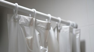 Washing a Shower Curtain