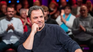 The dog trainer Martin Rütter, photographed during the recording of the MDR talk show Riverboat on Nov. 23, 2024, in Leipzig.