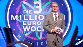 Günther Jauch in the "Who Wants to Be a Millionaire" Studio