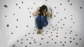 Woman Afraid of Spiders