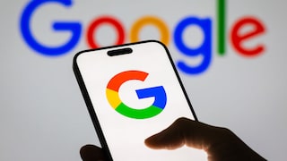Smartphone with Google Logo