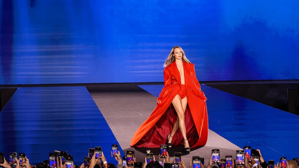 Cara Delevingne likes to cause a stir - here at Paris Fashion Week 2024