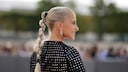 Fashion influencer Caro Daur also frequently opts for a sleek ponytail