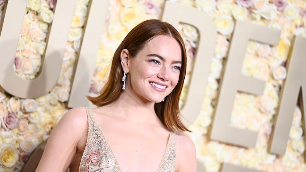 This is how Emma Stone looked at the Golden Globes last year