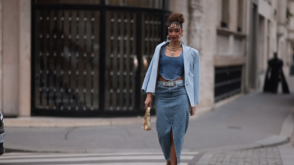 Denim-on-denim look