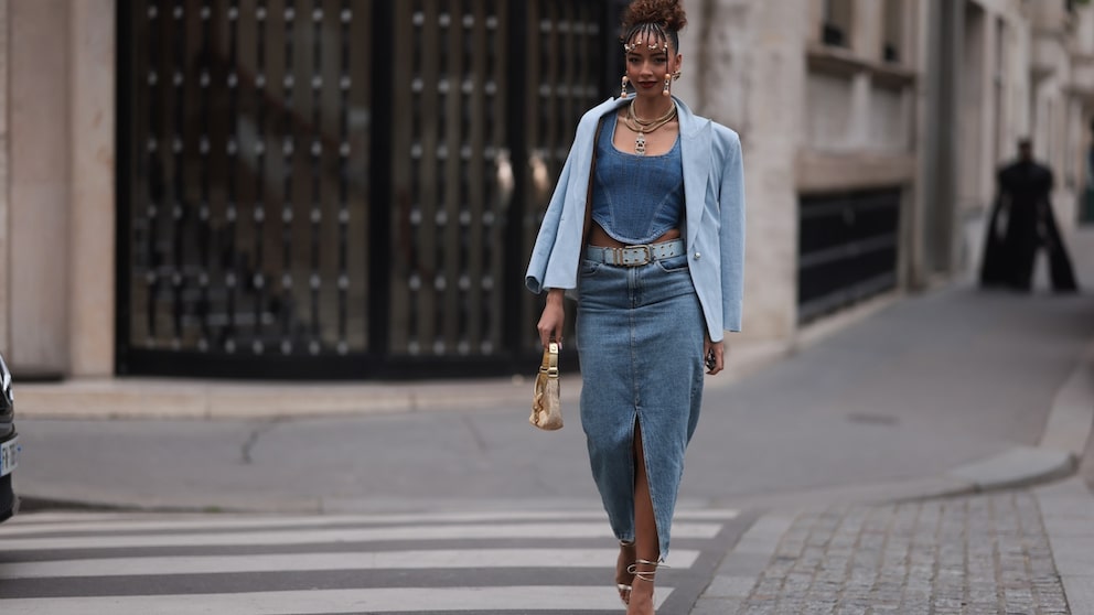 Denim-on-denim look