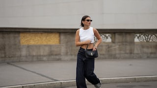 white crop top