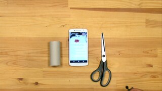 All you need for this tech hack is a pair of scissors and an empty toilet paper roll.