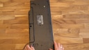 The keyboard's foldable feet allow it to sit at a slight angle on the desk. It's a problem, though, if one of the feet is broken or missing.