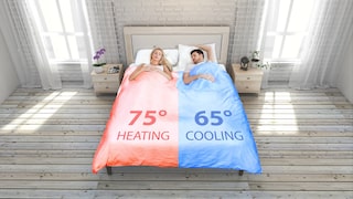 This smart comforter, according to the manufacturer, can spread itself out and always maintains the desired temperature.