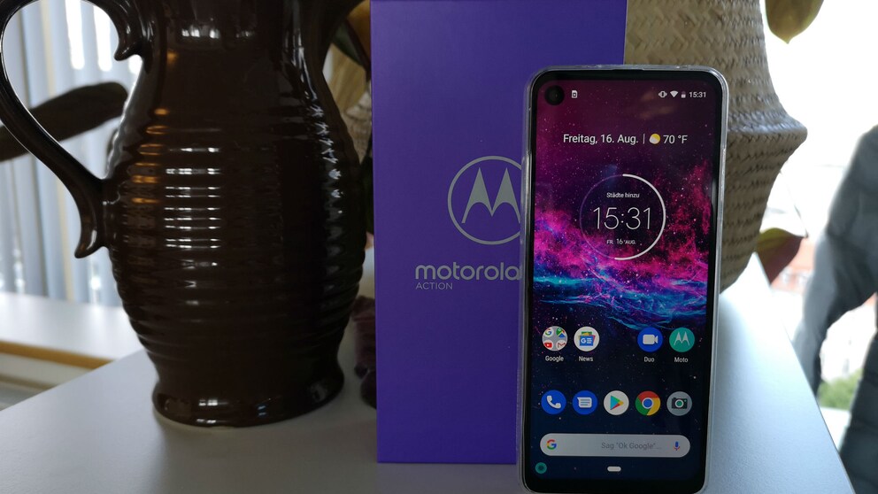 Motorola One Action from the Front
