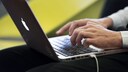 Apple Keyboard Shortcuts: An Open MacBook in Use
