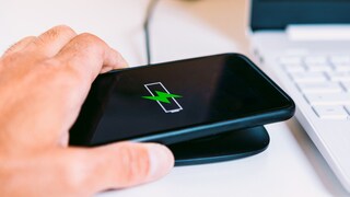 Phone on Charging Station