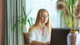 Woman at Laptop