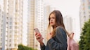 Woman with iPhone
