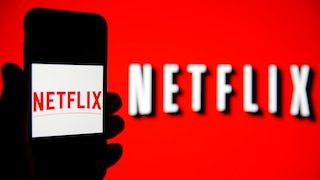 Netflix Ad-Supported Subscription: Netflix logo on a red background and on a smartphone