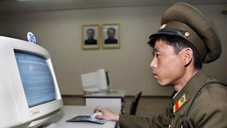 Hardly anyone in North Korea has access to the internet at all - the regime only lets its citizens see what they are supposed to