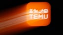 Temu Reviews Warning: Slightly Blurred Orange Logo of the Online Retailer Temu